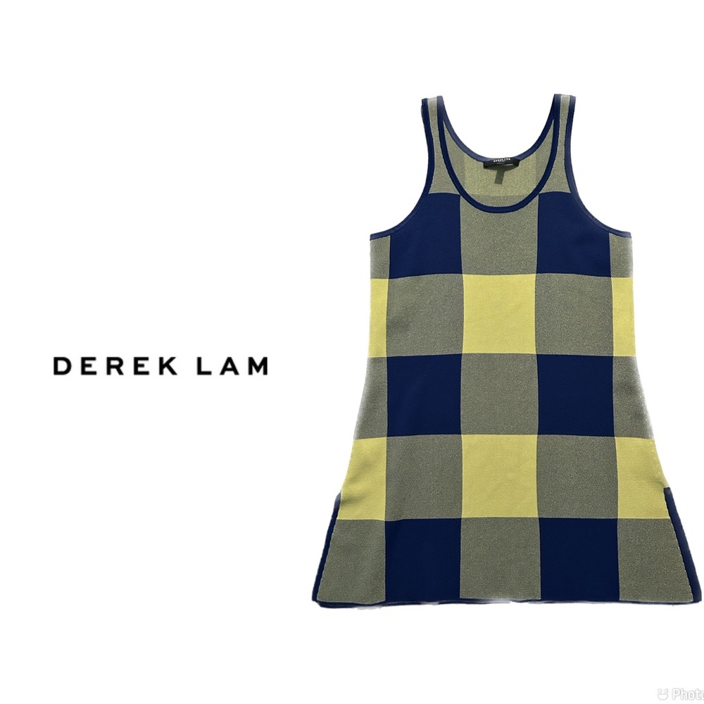 Derek Lam plaid knit dress